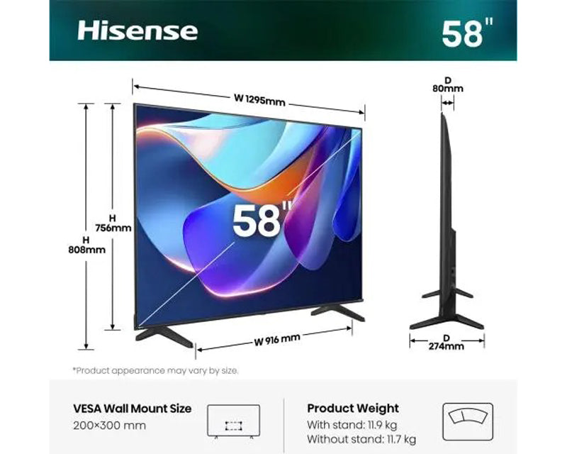 HISENSE 58E6ST LED 4K UHD Smart TV