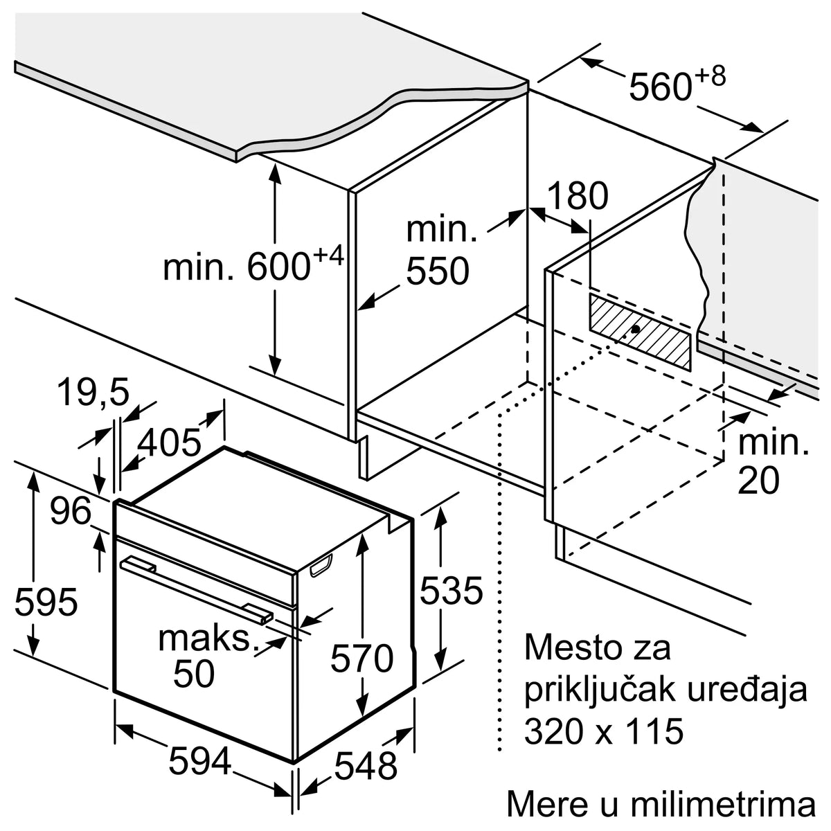 BOSCH HBA571BB4 UGRADNA RERNA