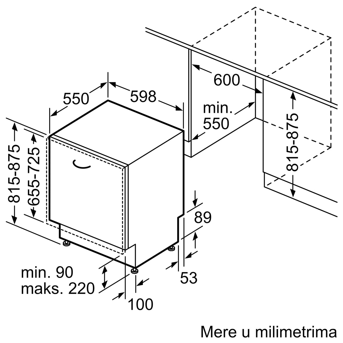 BOSCH SMV46KX04E UGRADNA SUDOMAŠINA